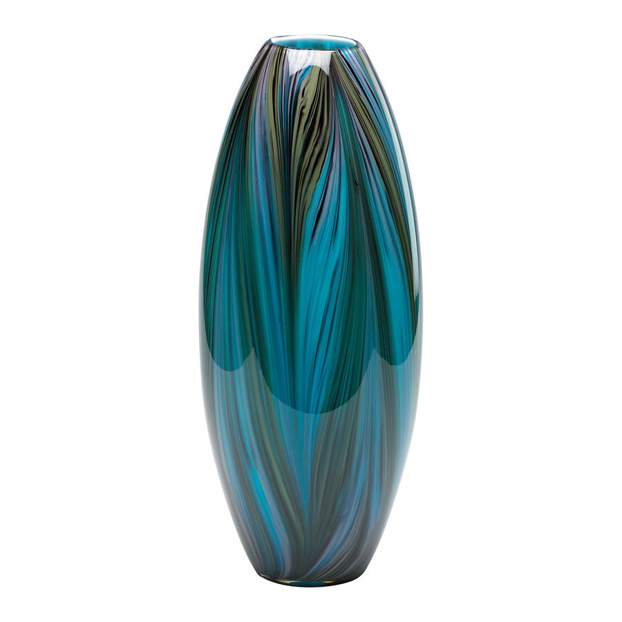 Peacock Feather Vase