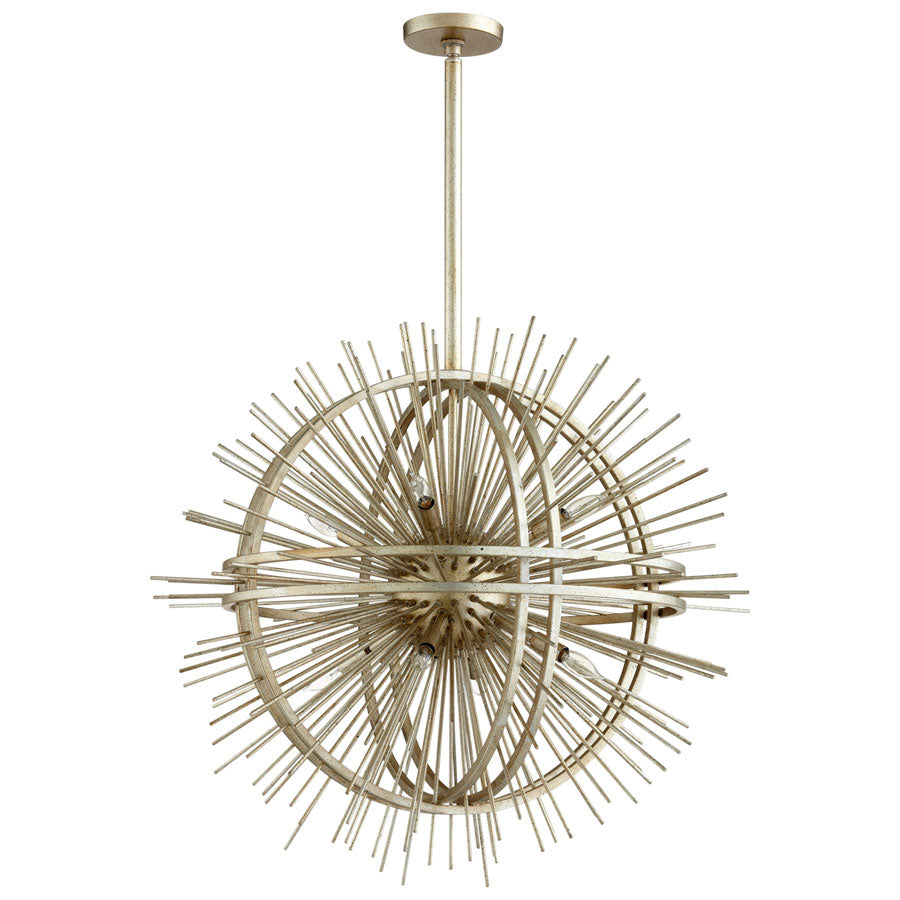 Saturn Burst Eight Light Pendant
