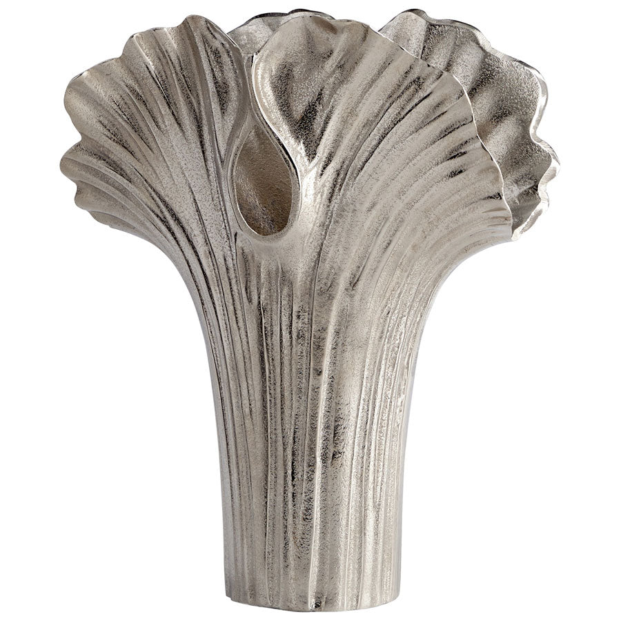 Large Alloy Palm Vase