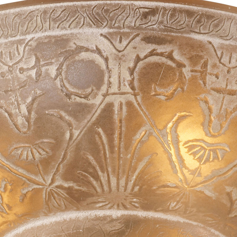 Restoration 3-Lt Semi-Flush in Ant Golden Bronze