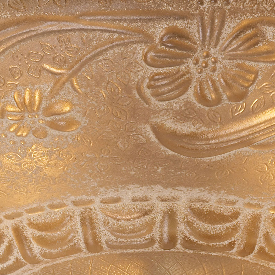 Restoration 3-Lt Semi-Flush in Ant Golden Bronze