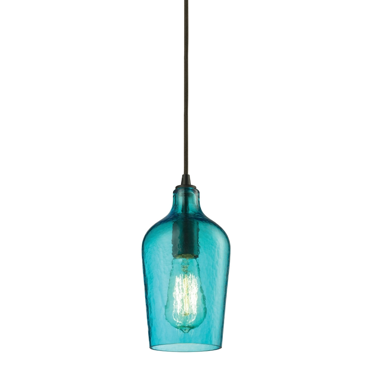 Hammered Glass Collection 1 light mini pendant