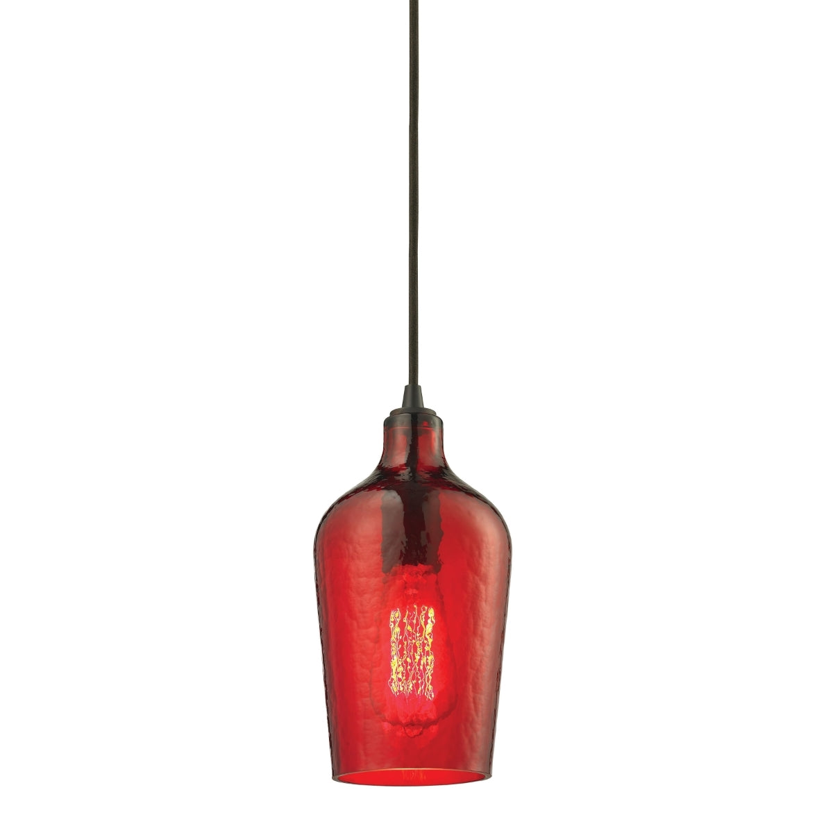 Hammered Glass Collection 1 light mini pendant