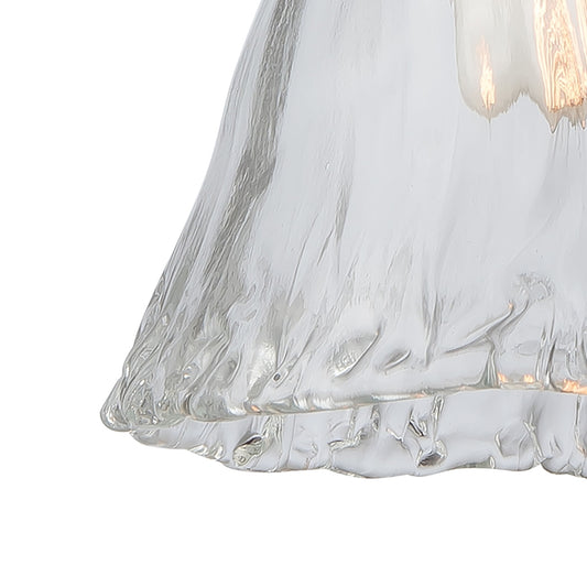 Hand-Formed Glass 1 Pendant Oil Rubbed Bronze