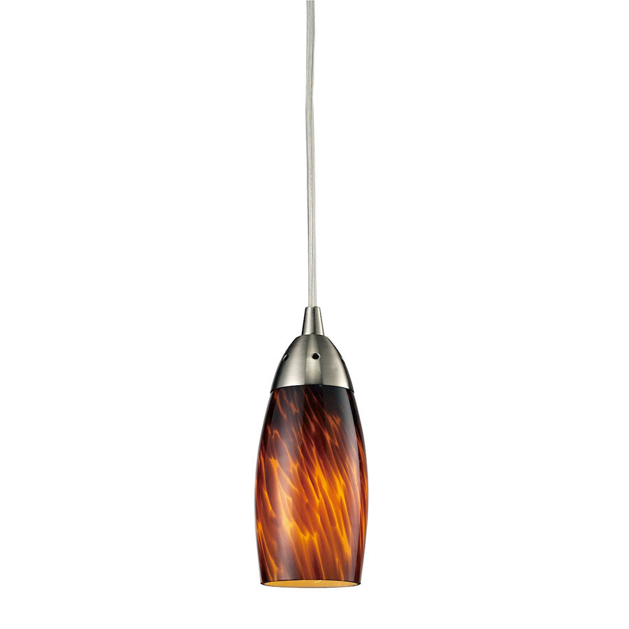 Milano Collection Espresso Glass 1 Lt Pend