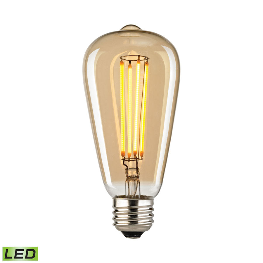 Medium LED Bulb with Light Gold Tint