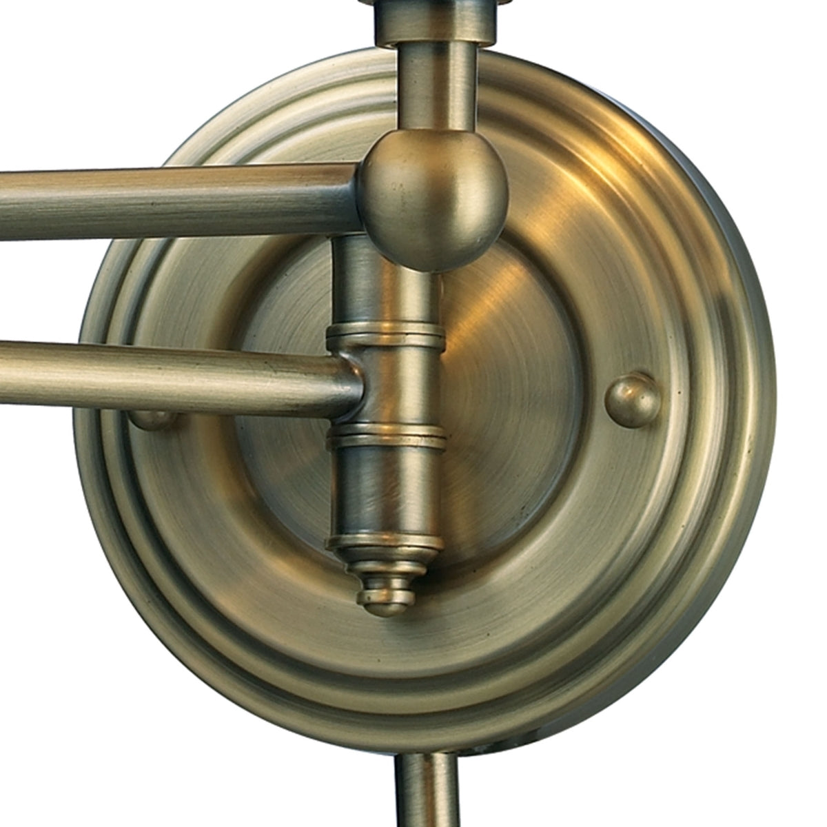 D Westbrook 1-Light Swingarm sconce in Antique Brass