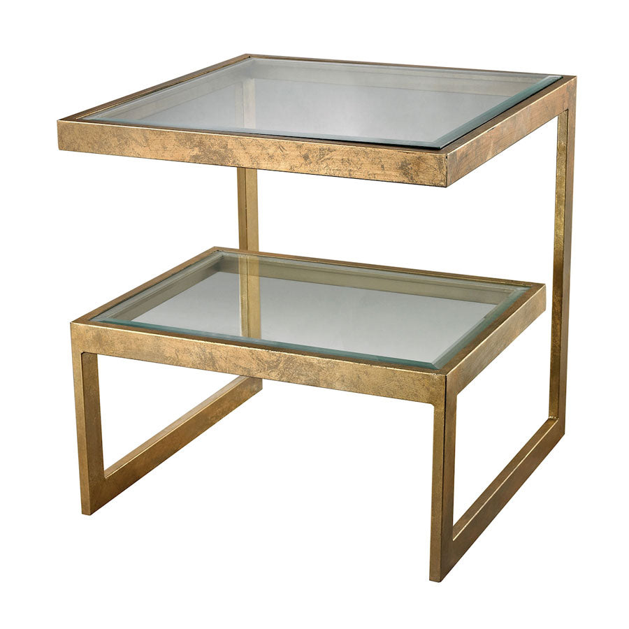 Gold Leaf Key Side Table
