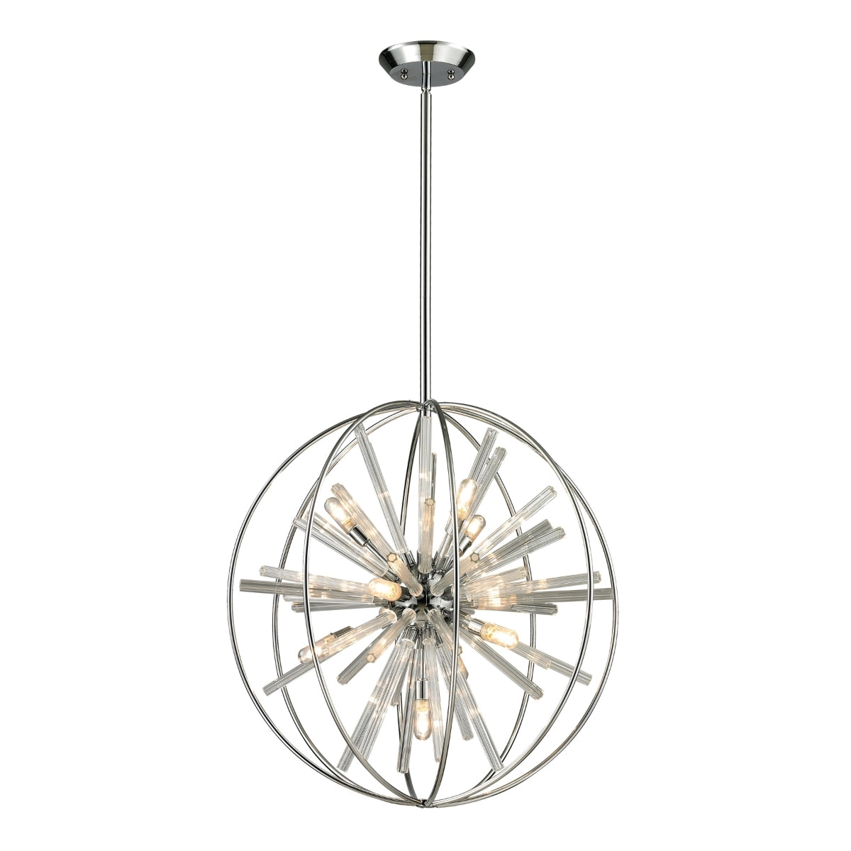 Twilight Collection 10 light pendant in Polished Chrome