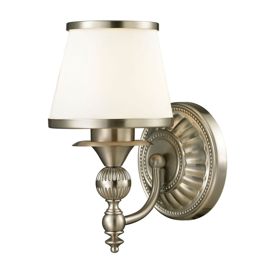 Smithfield Collection 1 light bath in Brushed Nickel