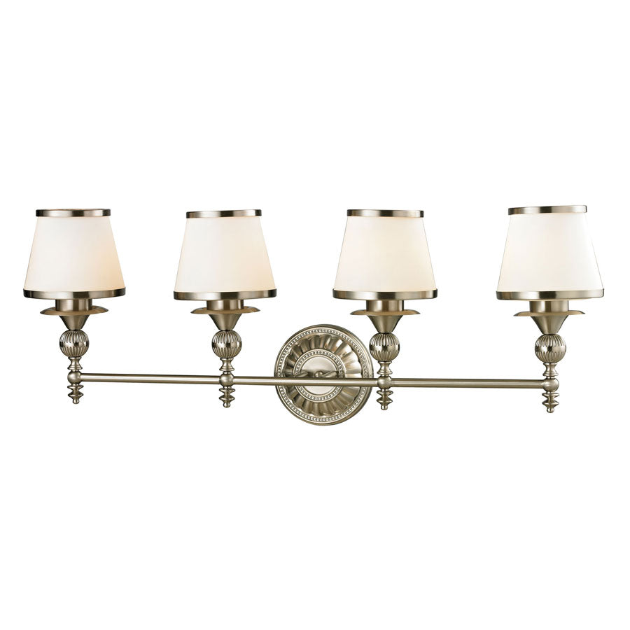 Smithfield Collection 4 light bath in Brushed Nickel