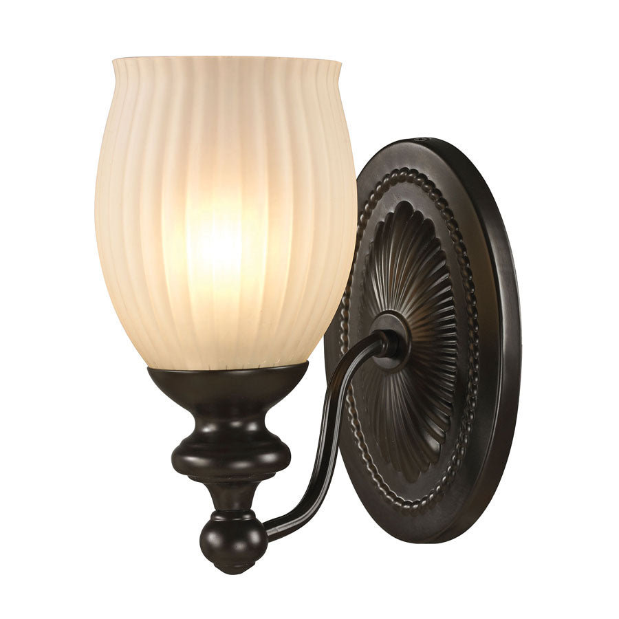 Park Ridge Collection 1 light bath in Oil Rubbed Bronze