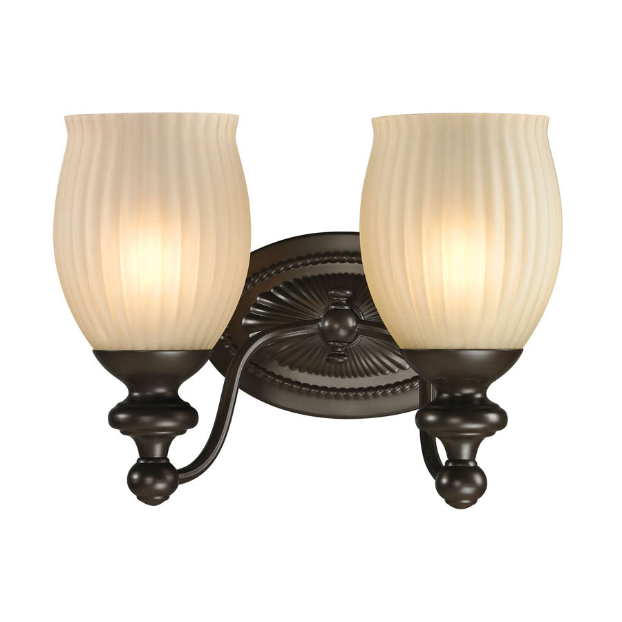 Park Ridge Collection 2 light bath in Oil Rubbed Bronze