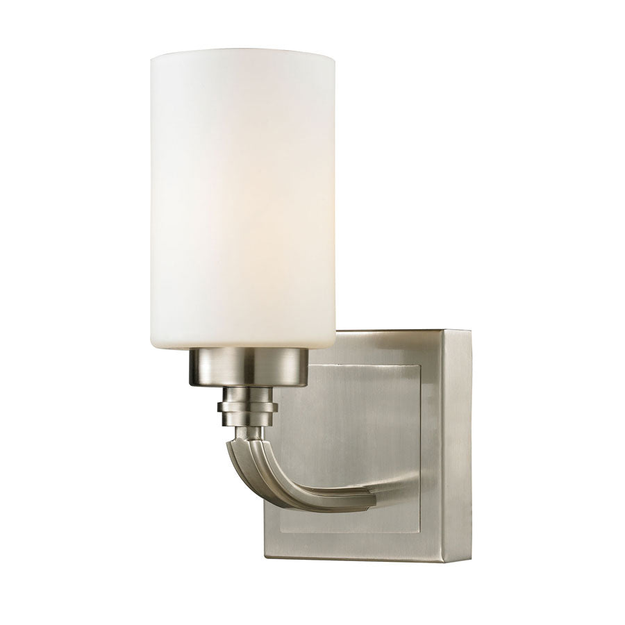 Dawson Collection 1 light bath in Brushed Nickel