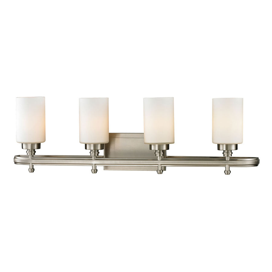 Dawson Collection 4 light bath in Brushed Nickel