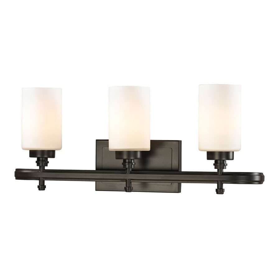 Dawson Collection 3 light bath in Oil Rubbed Bronze