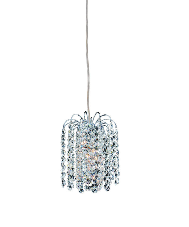Milieu 1 Light Mini Pendant with Clear Swarovski Spectra Crystal