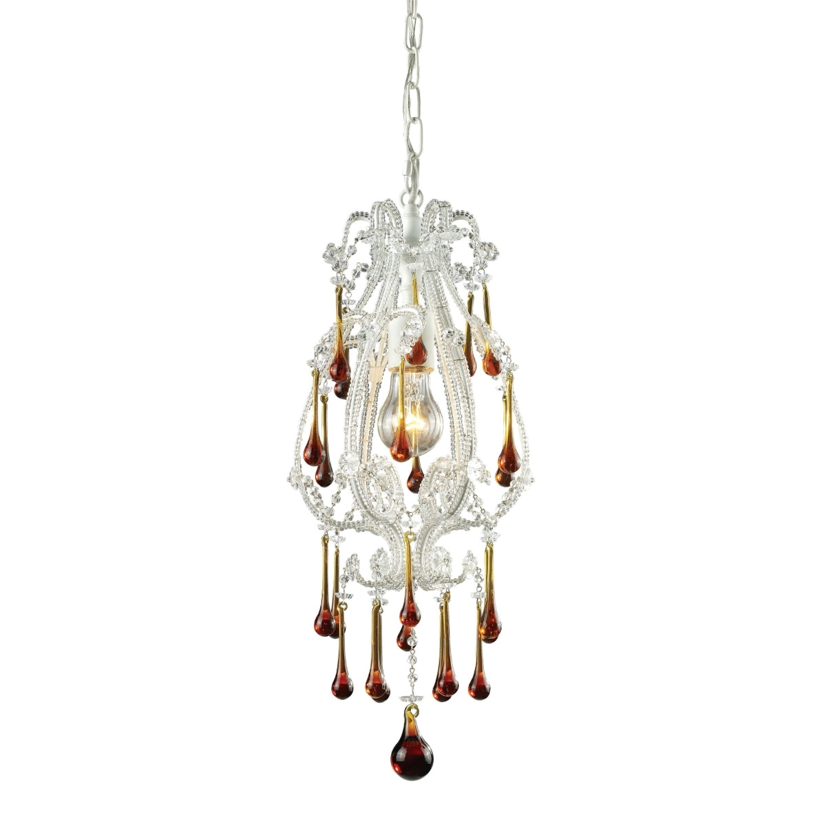 Opulence 1-Lt Pendant in Antique White