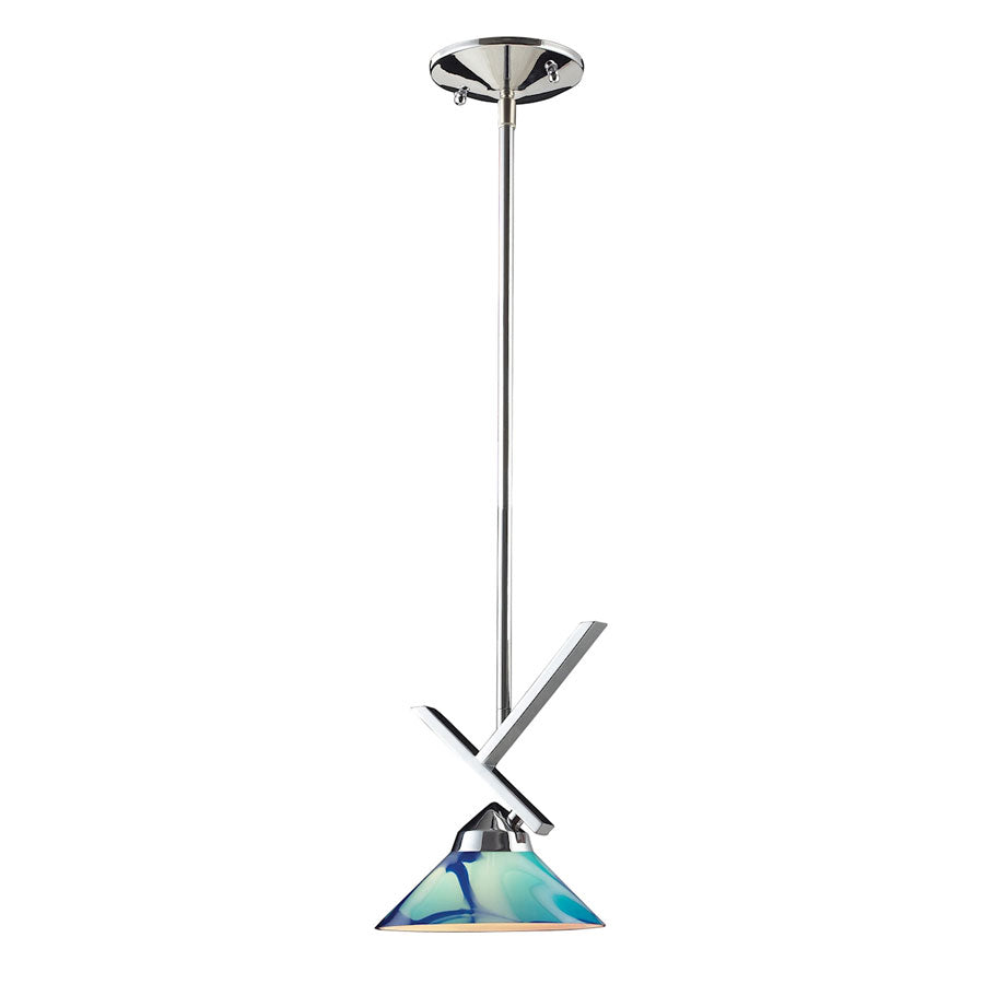 Refraction Collection 1Light Pendan Car Glass