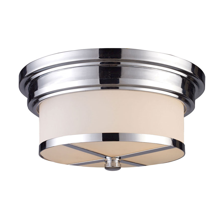 Flush Mount 2-Light in Polished Chrome