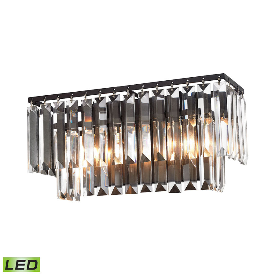 Palacial 2 Light LED Vanity in Oil Rubbed Bronze