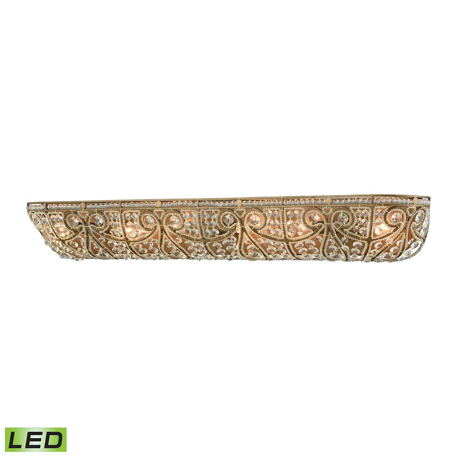 Elizabethan 6 Light LED Vanity in Dark Bronze
