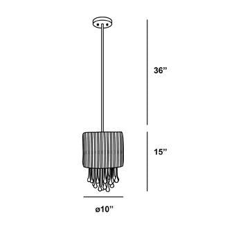 Penchant 1-Light Circular Pendant