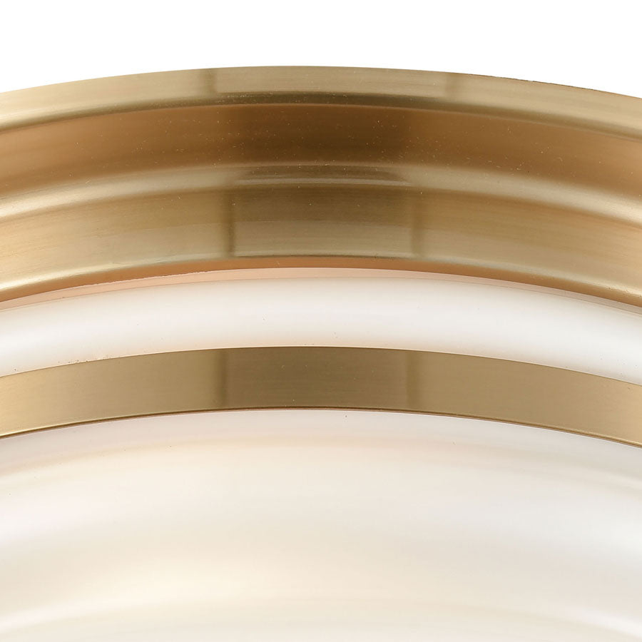 Riley 3 Flush Satin Brass