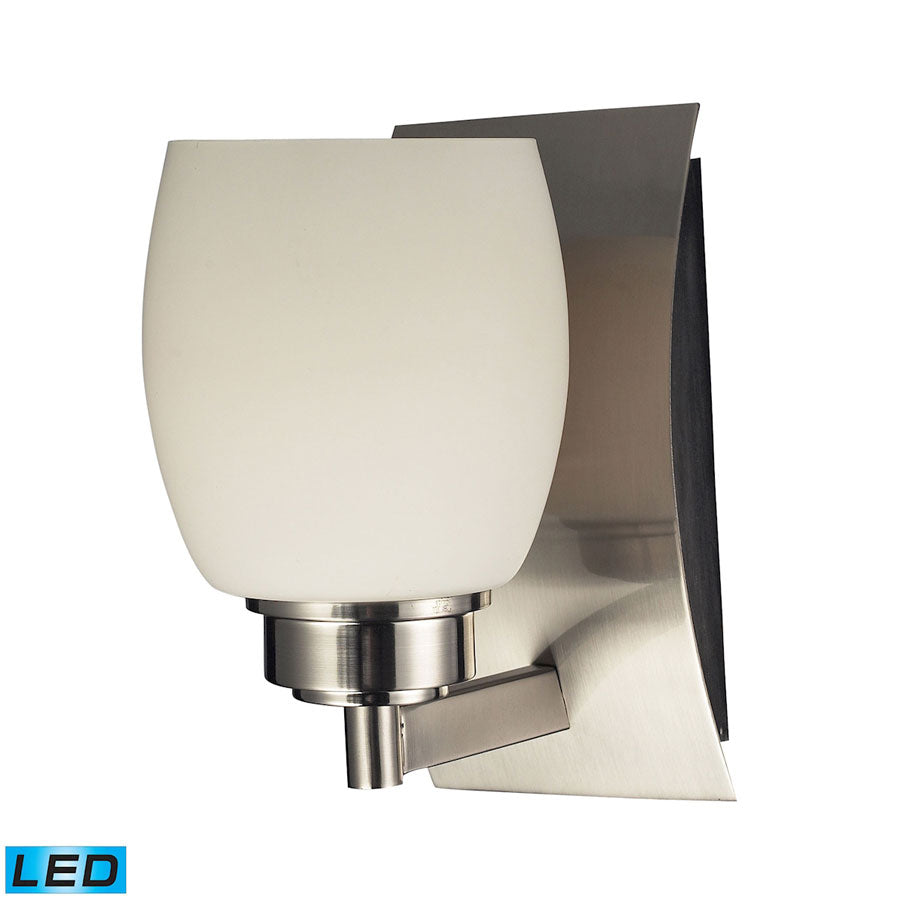 Northport 1-Light Vanity in Satin Nickel - LED Offering Up To 800 Lumens (60 Watt Equivalent) with F