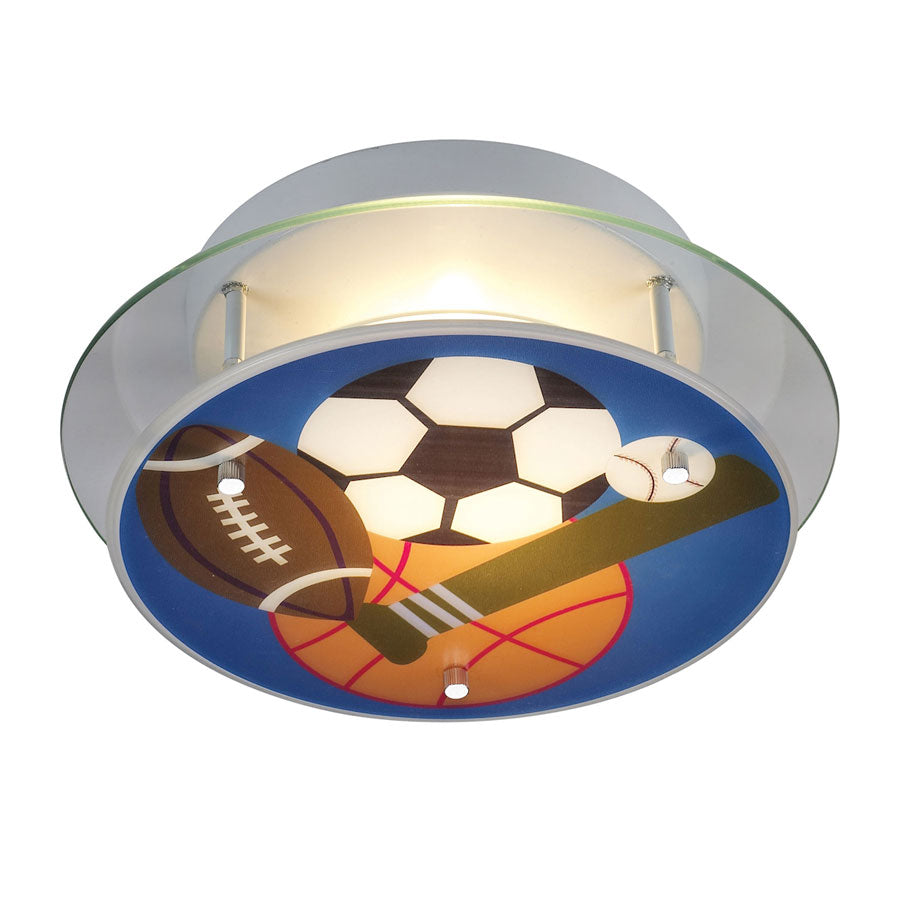 Novelty 2-Lt Sports Semi-Flush