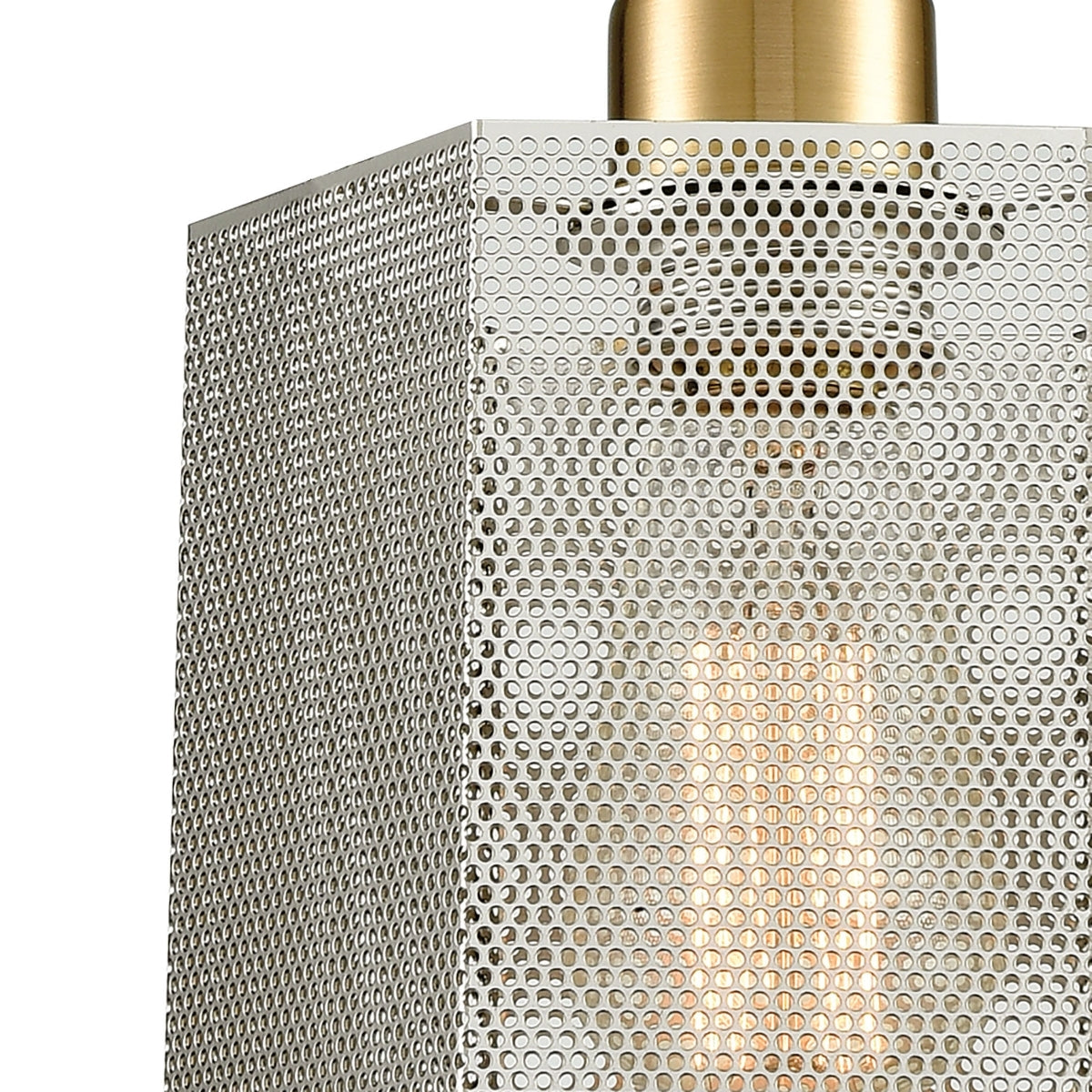Compartir 1 Pendant Polished Nickel/Satin Brass