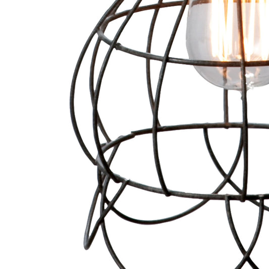 Wire Rose Pendant Light