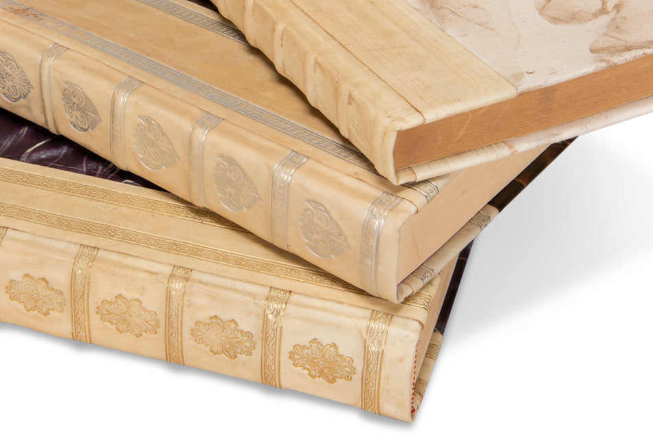 White Leather & Paper Bookss/24