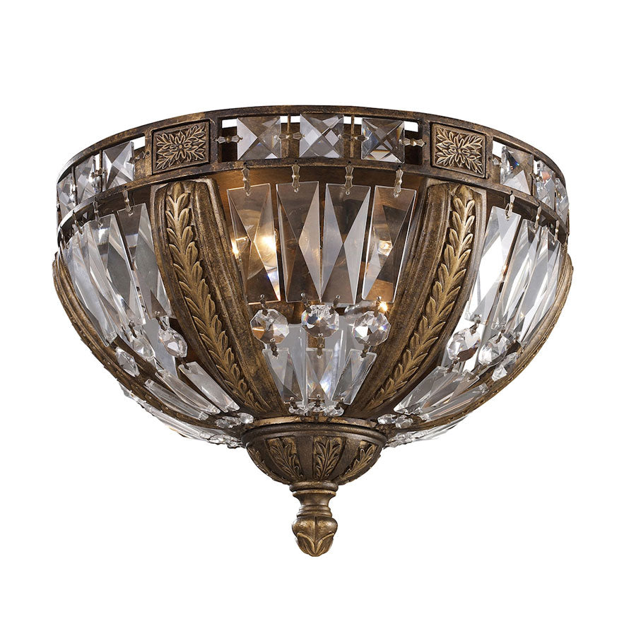 Millwood 4-Light Flush Mount in Ant. Bronze