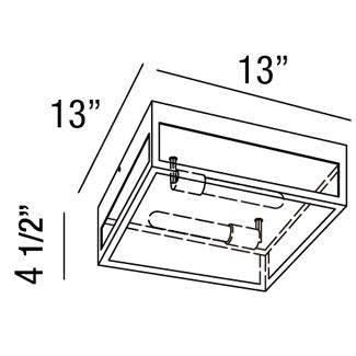 Retto 2-Light Outdoor Flushmount