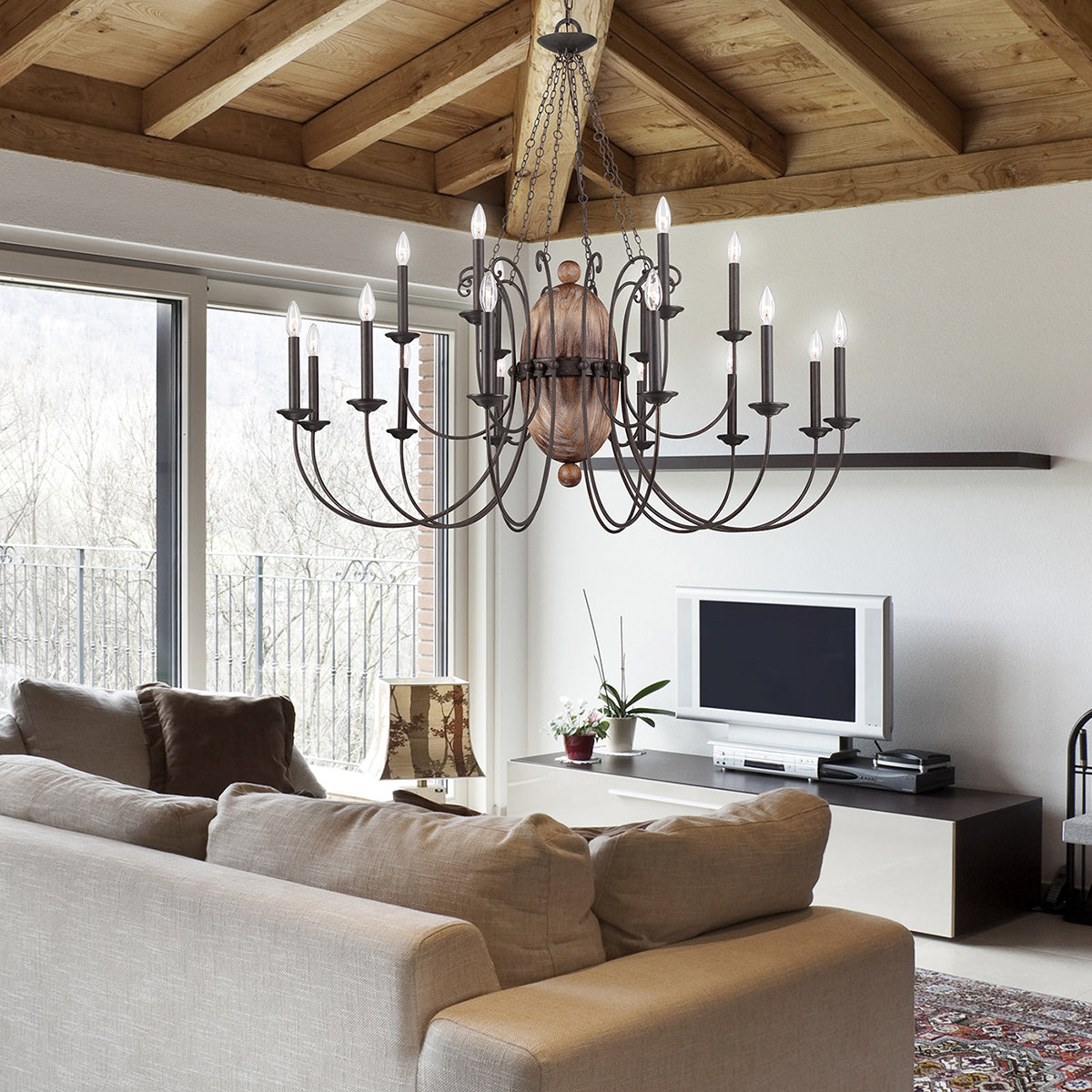 8-LIGHT CHANDELIER