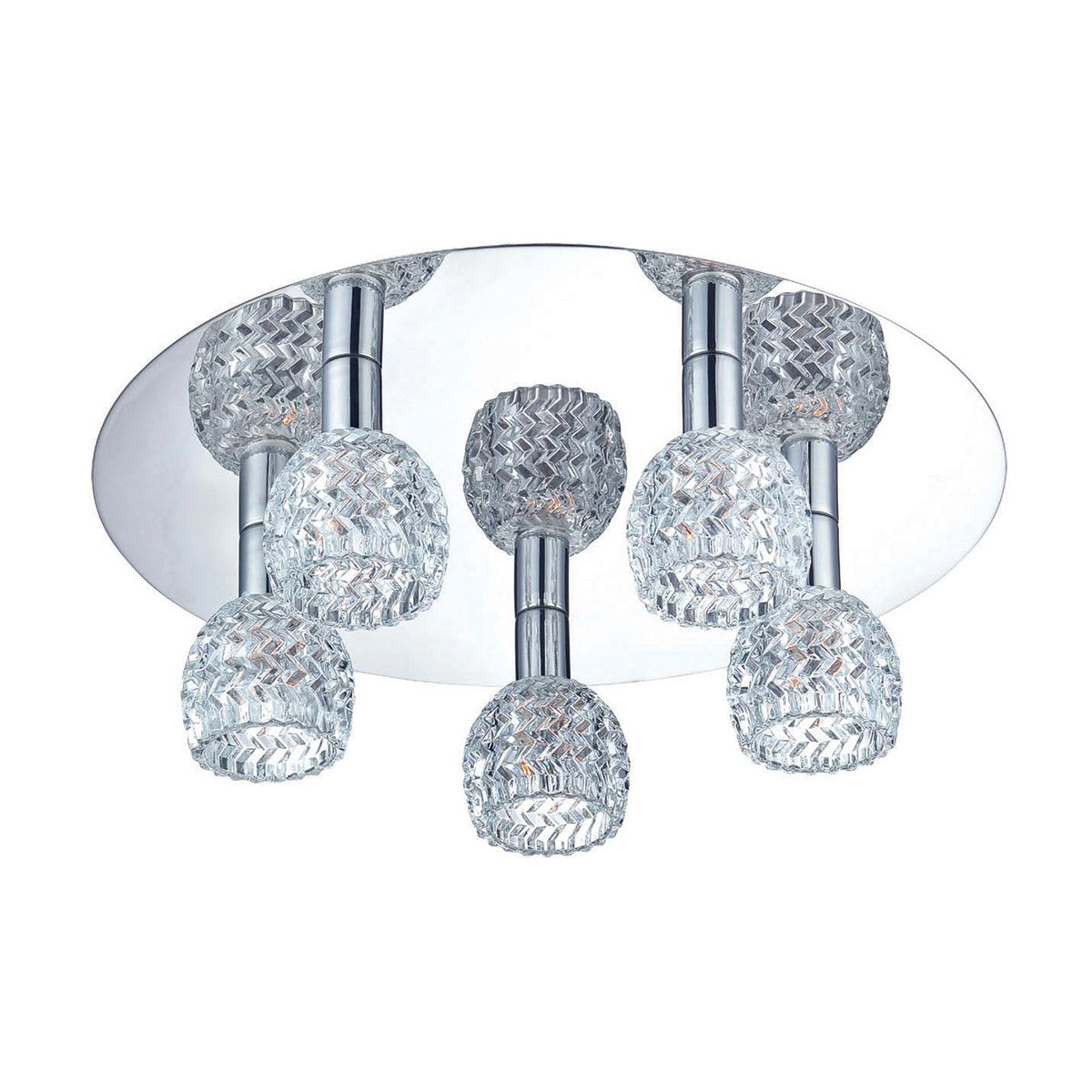 Wave 5-Light Flushmount