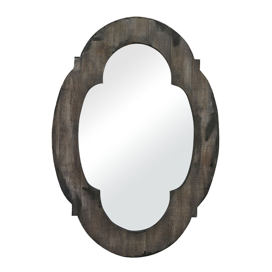 WOOD FRAMED MIRROR