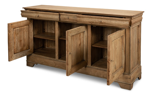 Cafe Au Lait Buffet Driftwood Finish