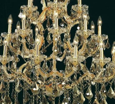 Maria Theresa Collection Chandelier Gold Finish 28Lt
