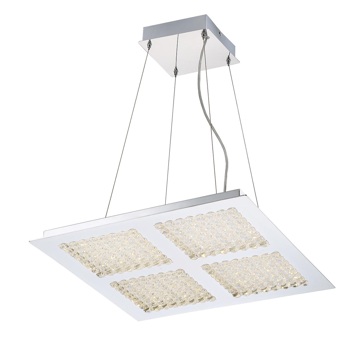 Denso 4-Light Square LED Chandelier