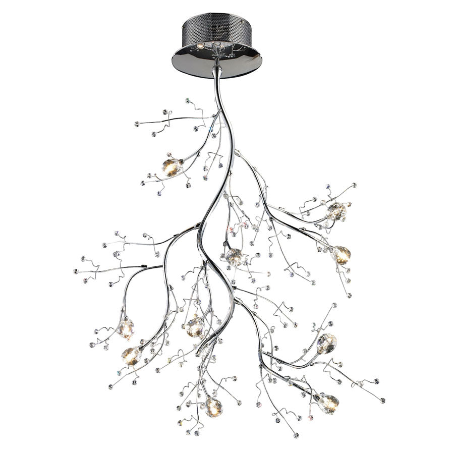 Viviana Collection 10-Light Chandelier in chrome