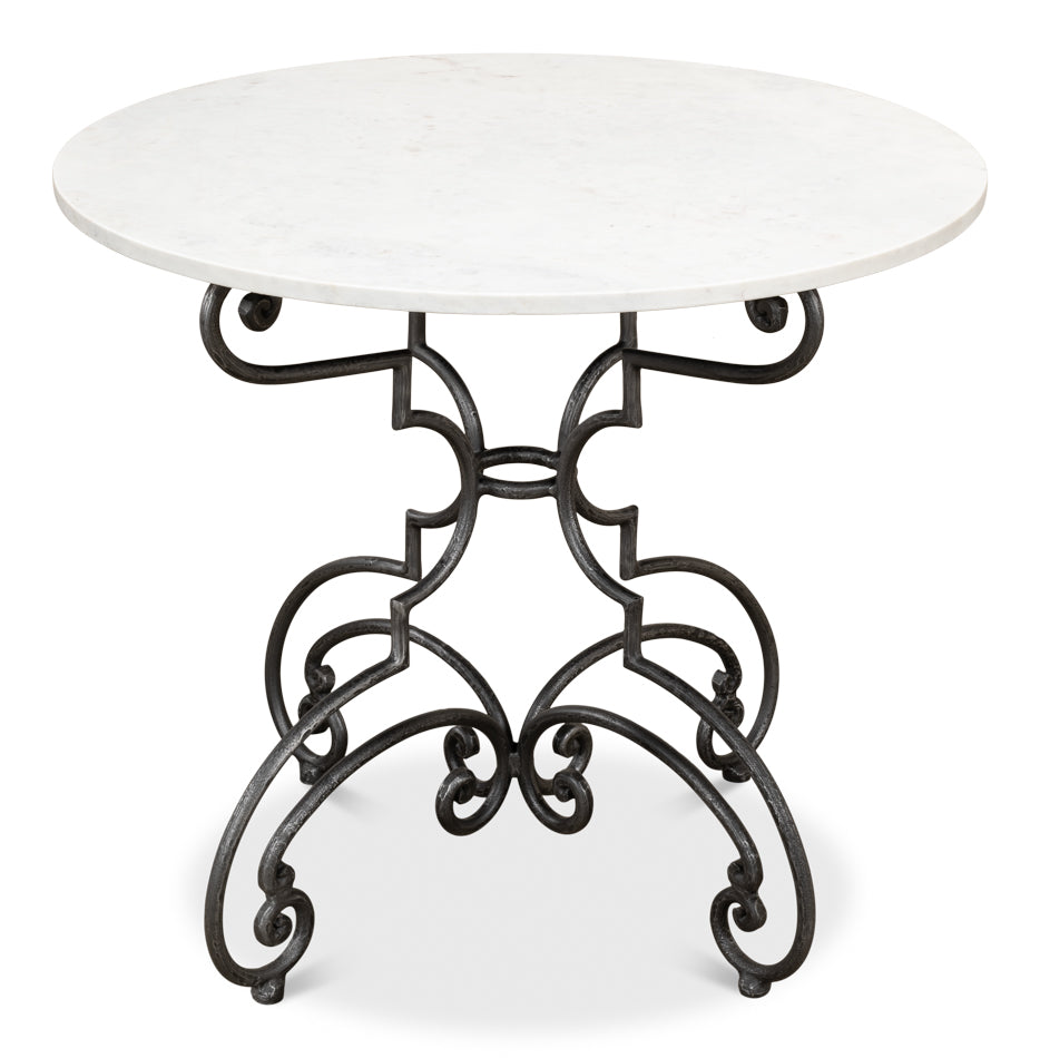 The French Iron And Marble Table