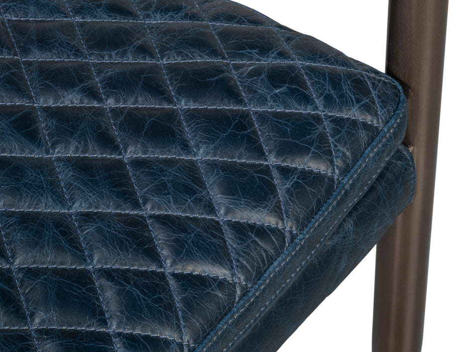 The Harley Chair Chateau Blue Leather