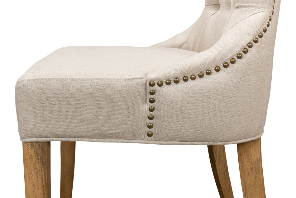 Sophie Side Chair White Linen