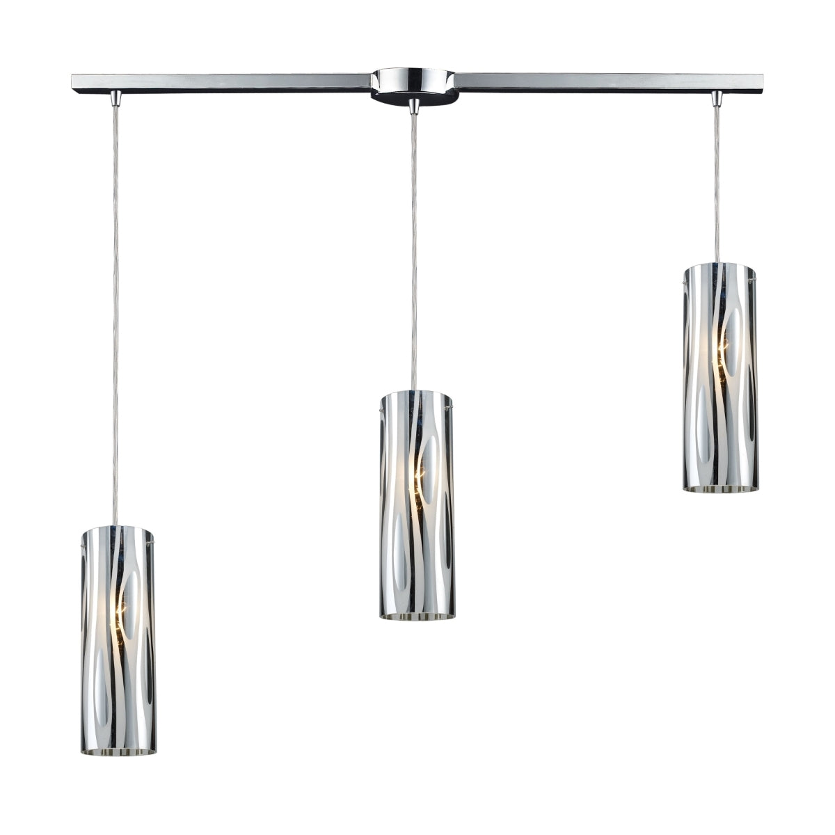 Chromia 3-Light Linear Pendant in Polished Chrome