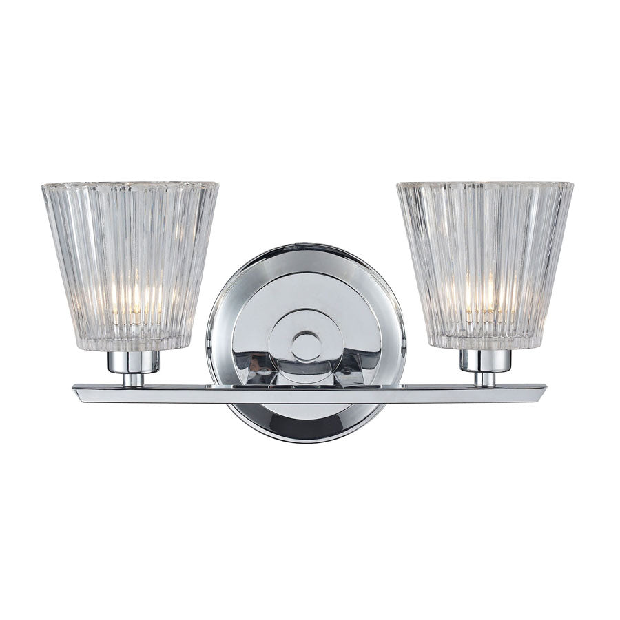 Calais 2-Light Vanity in Polished Chrome