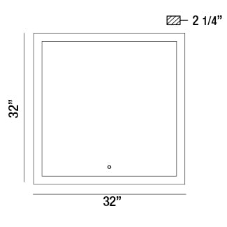 LED SQUARE MIRROR