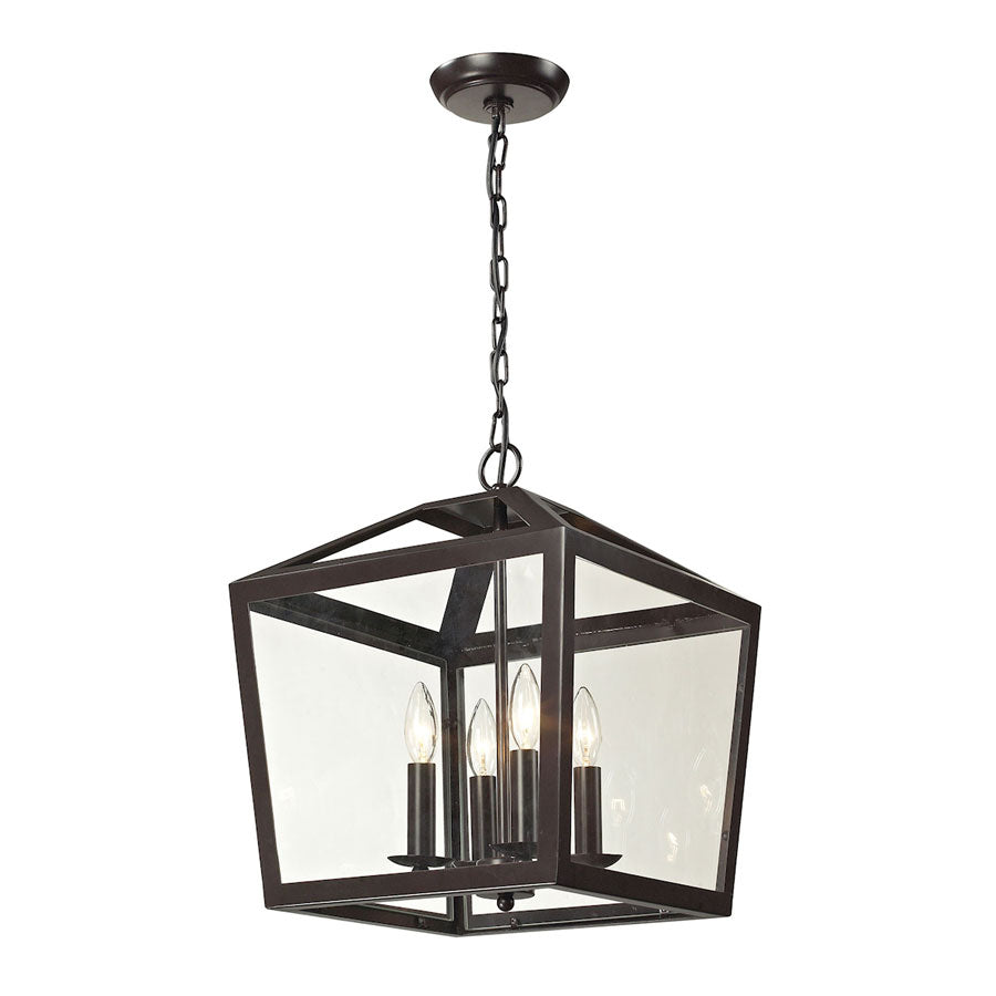 Alanna Collection 4 light semi flush in Oil Rubbed Bronze