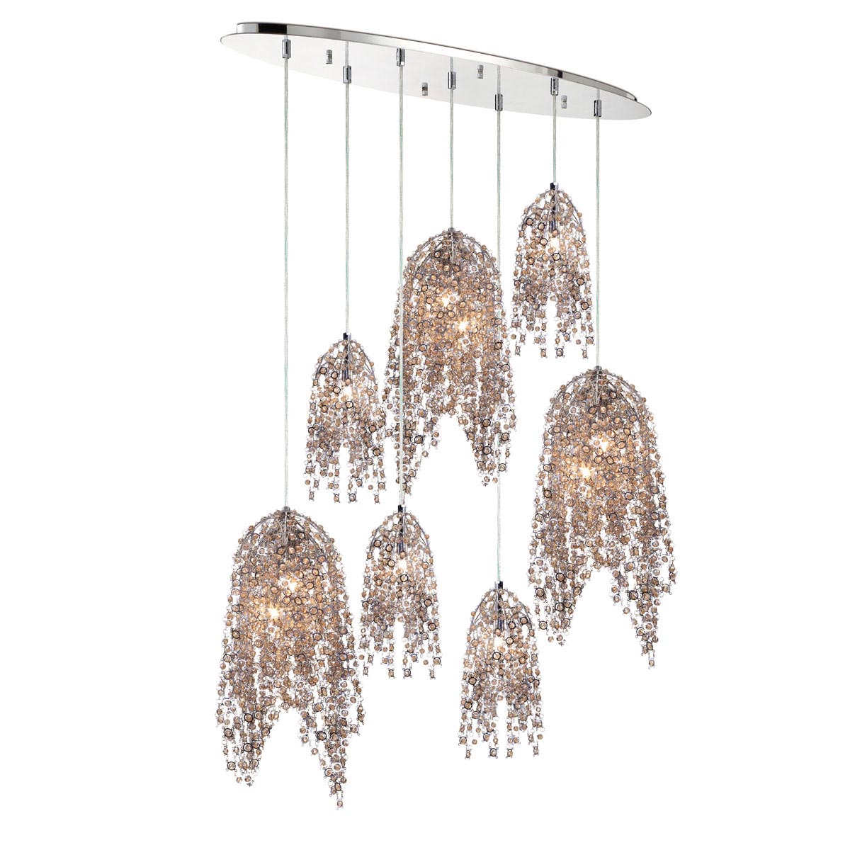 Danza 10-Light Oval Chandelier